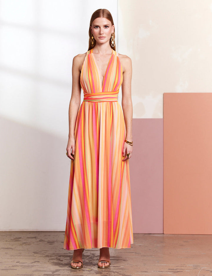 Robe jaune multi Diara