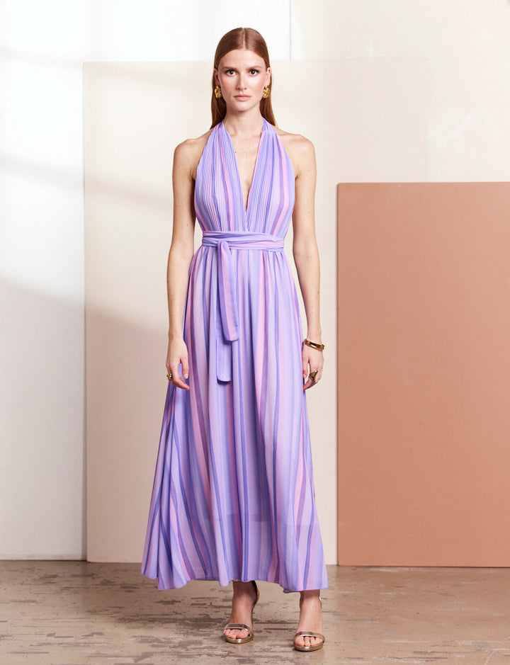 Robe lilas multi Diara
