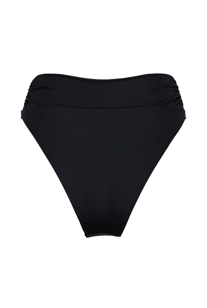 Bas de maillot culotte taille haute Myrto - Noir