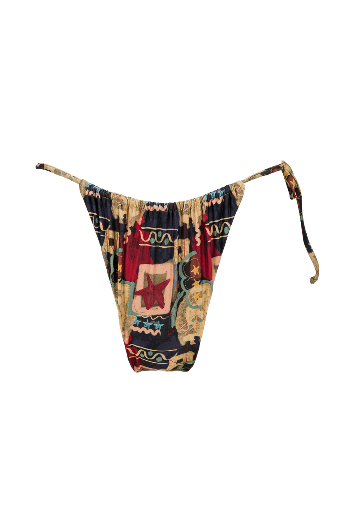 Bas de maillot tanga Pauline - Imprimé Graffiti