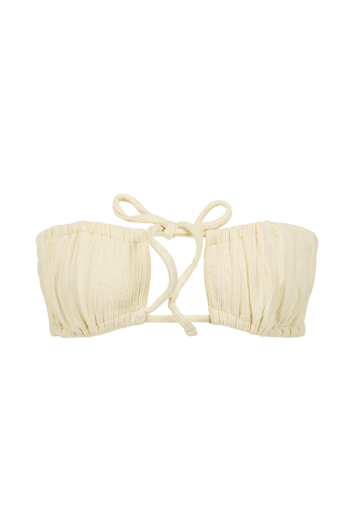 Haut de maillot bandeau Mado - Jaune