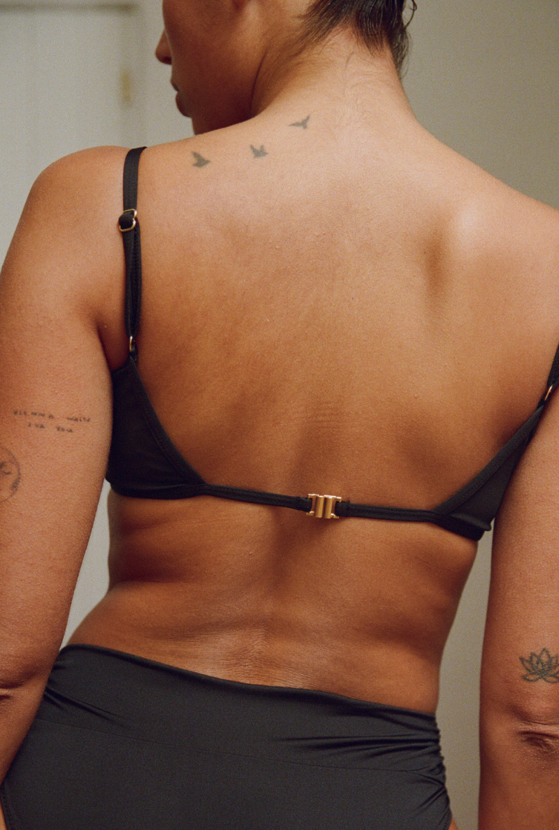 Haut de maillot brassière Manon - Noir