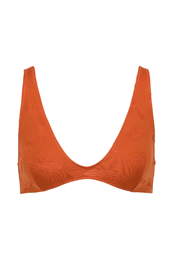 Haut de maillot foulard Iroise - Terracotta
