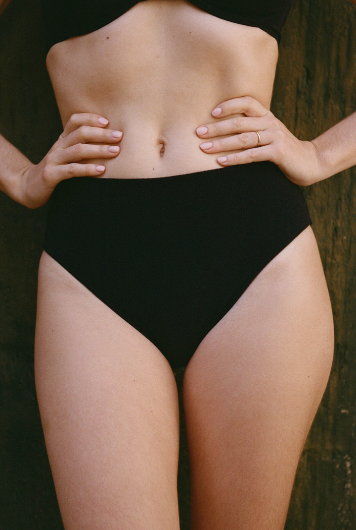 Culotte taille haute Aimée - Noir