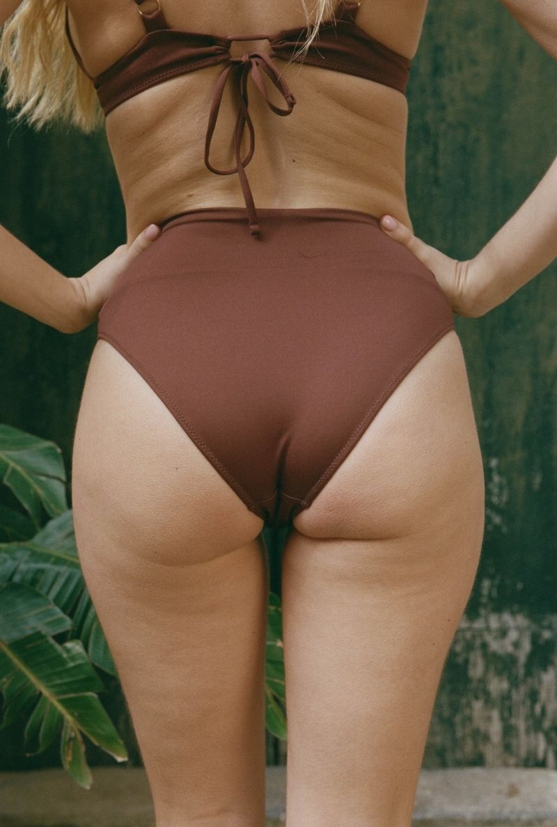 Culotte taille haute Michelle - Marron