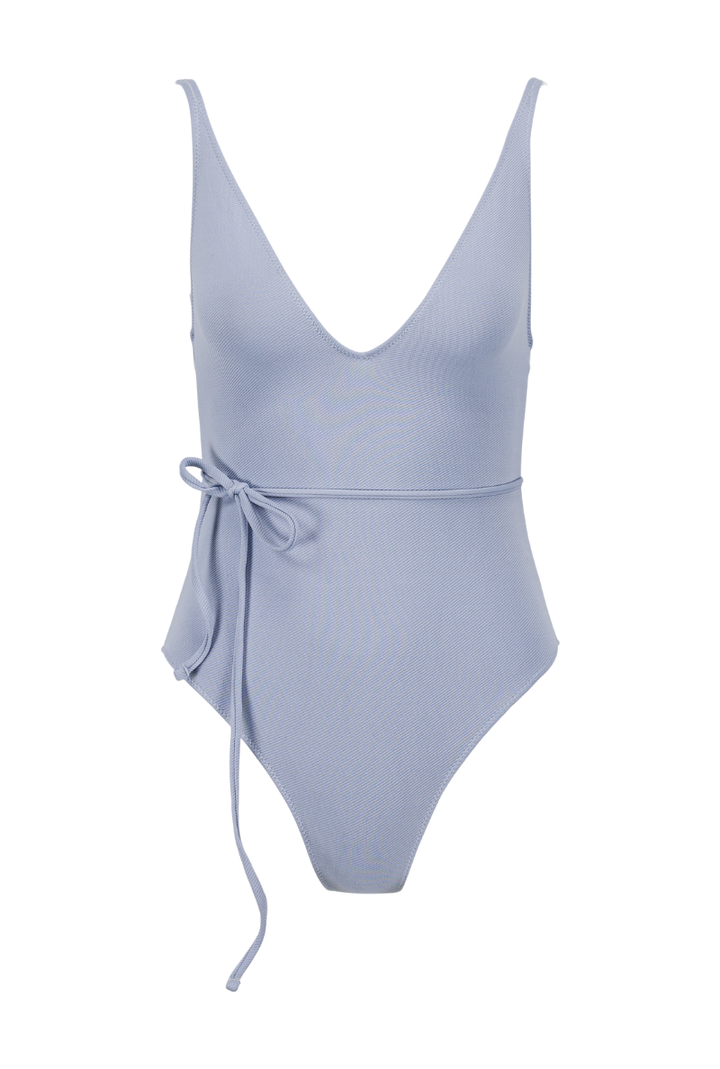 Maillot une pièce Louise - Bleu lavande